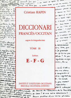 Diccionari francés/Occitan T3 [E-G]/FR/Dictionnaire Fr/Oc Tome 3 [E - G]