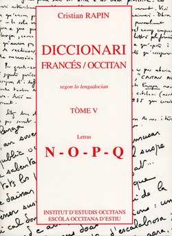 Diccionari francés/Occitan T5 [N-Q]/FR/Dictionnaire Fr/Oc Tome 5 [N - Q]