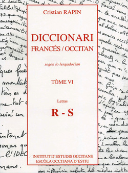 Diccionari francés/Occitan T6 [R-S]/FR/Dictionnaire Fr/Oc Tome 6 [R-S]